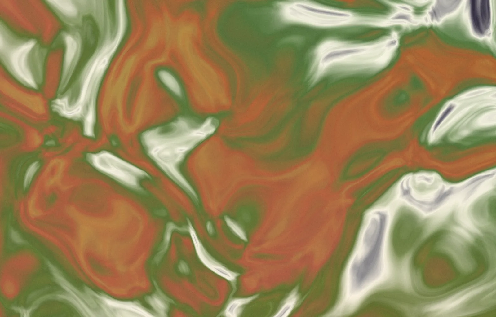 Abstract gradient: rust orange and sage green in sharp relief